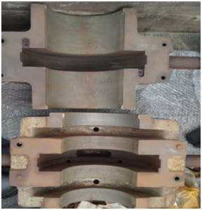 White Metal Babbitt Bearing Before Repair