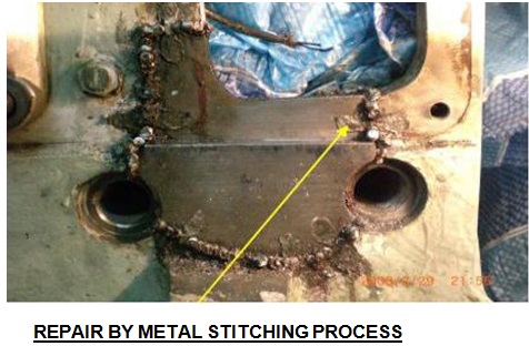 Cast Iron Crack Repair by Metal Stitching Process | Cast Iron Metal Stitching